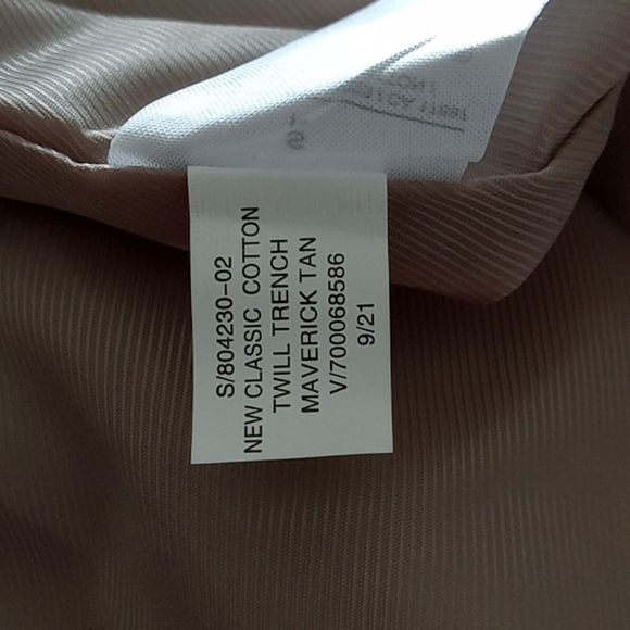 Banana Republic classic cotton twill trench coat. In Maverick tan. NWT - Picture 7 of 8